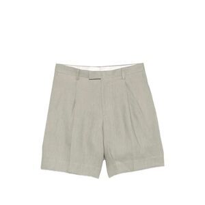 Lardini Men Paaramis Pleated Button-Up Shorts